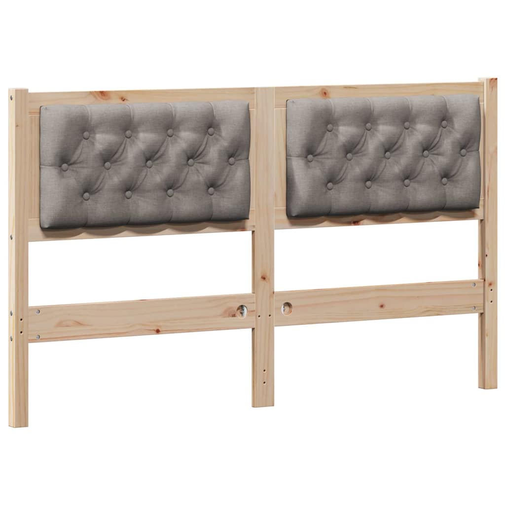 Testiera Altro Marrone e taupe 140 cm Legno di pino massello