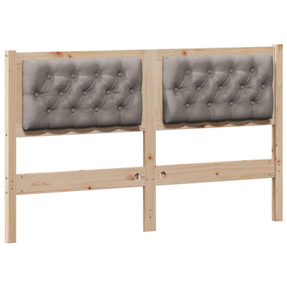 Testiera Altro Marrone e taupe 140 cm Legno di pino massello