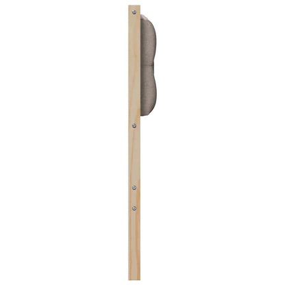 Testiera Altro Marrone e taupe 140 cm Legno di pino massello