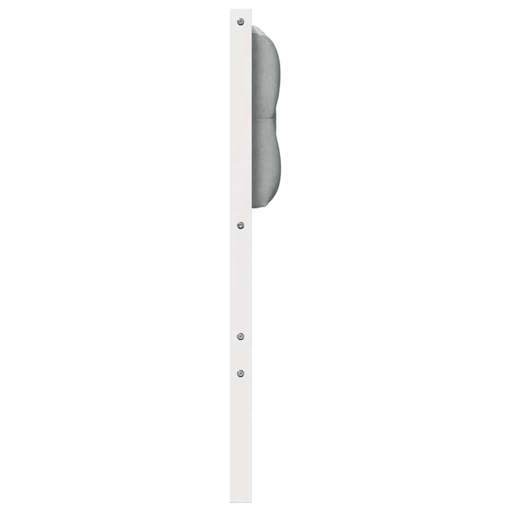 Testiera Bianco e grigio chiaro 140 cm Legno di pino massello