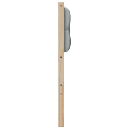 Testiera Marrone e grigio chiaro 135 cm Legno di pino massello