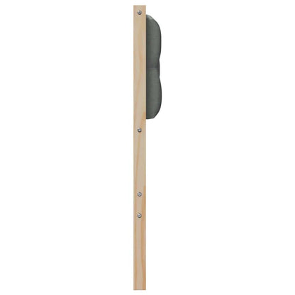 Testiera marrone e grigio scuro 135 cm Legno di pino massello