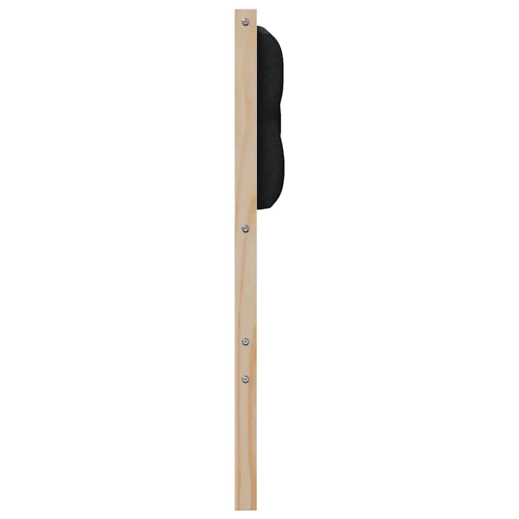 Testiera Altro Marrone e nero 135 cm Legno di pino massello