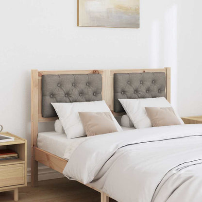 Testiera Altro Marrone e taupe 135 cm Legno di pino massello