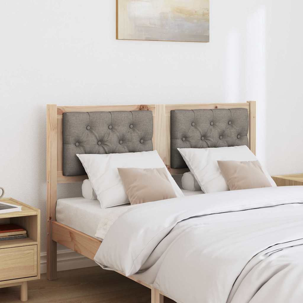 Testiera Altro Marrone e taupe 120 cm Legno di pino massello