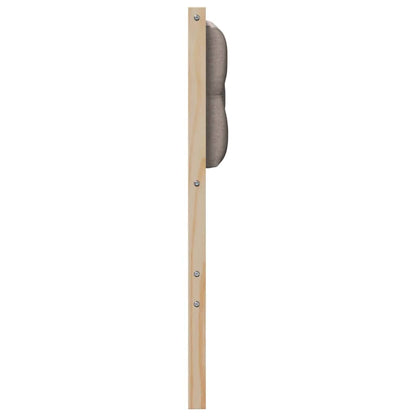 Testiera Altro Marrone e taupe 120 cm Legno di pino massello