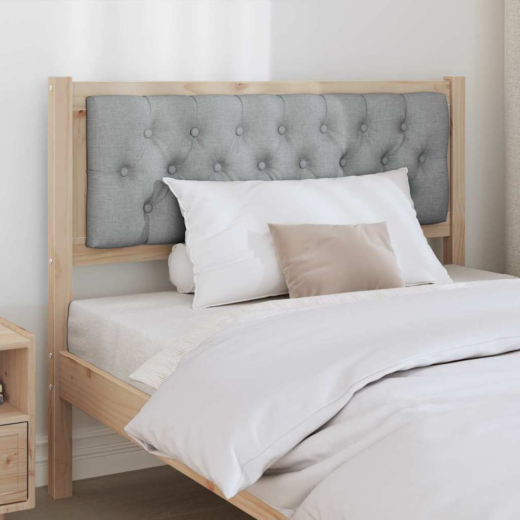 Testiera Marrone e grigio chiaro 100 cm Legno di pino massello