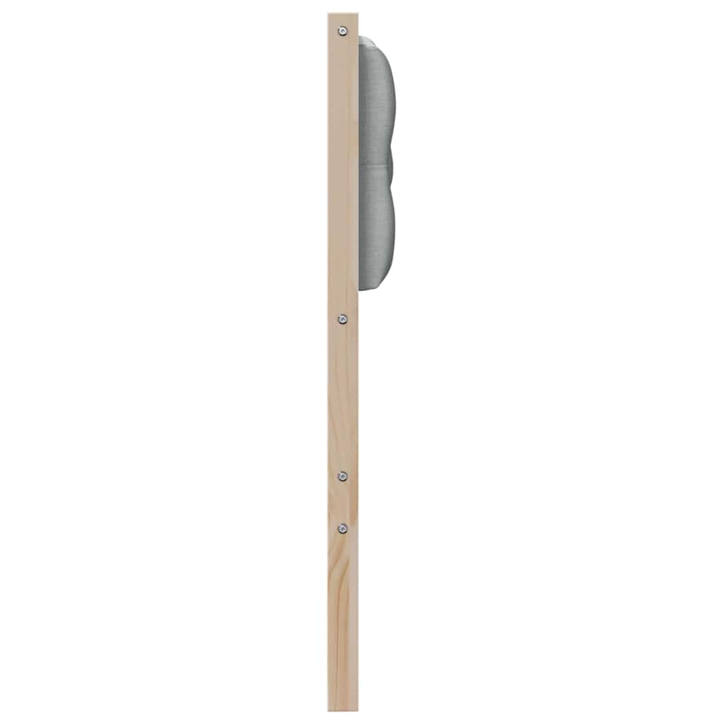 Testiera Marrone e grigio chiaro 100 cm Legno di pino massello