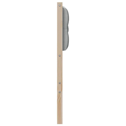 Testiera Marrone e grigio chiaro 100 cm Legno di pino massello