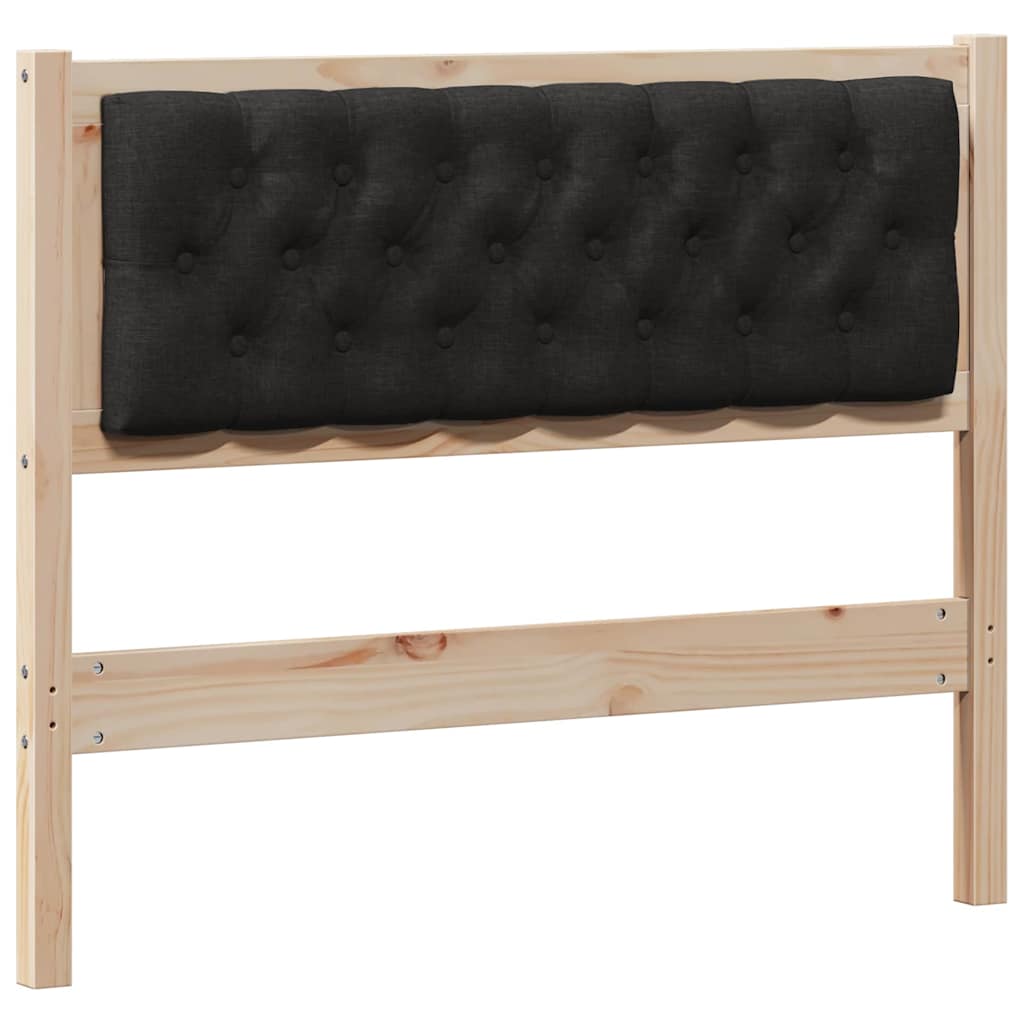 Testiera Altro Marrone e nero 100 cm Legno di pino massello