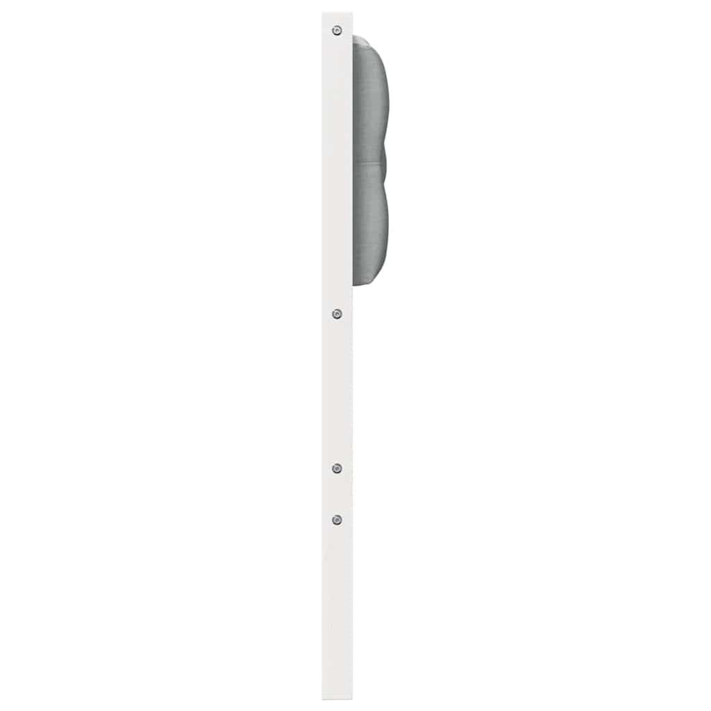 Testiera Bianco e grigio chiaro 100 cm Legno di pino massello