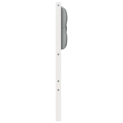 Testiera Bianco e grigio chiaro 100 cm Legno di pino massello