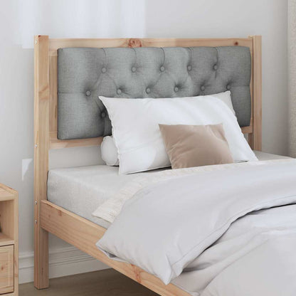 Testiera Marrone e grigio chiaro 90 cm Legno di pino massello