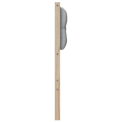 Testiera Marrone e grigio chiaro 90 cm Legno di pino massello