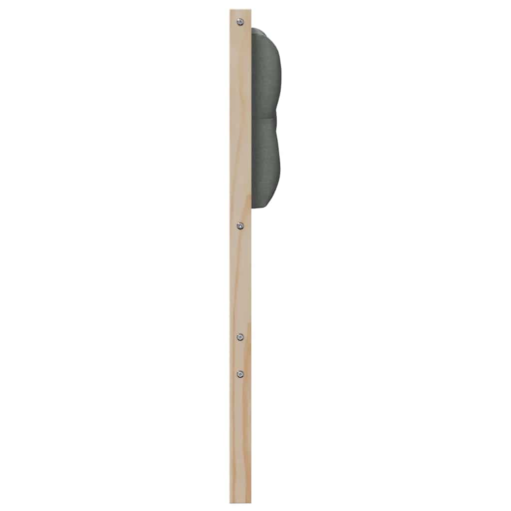 Testiera marrone e grigio scuro 90 cm Legno di pino massello