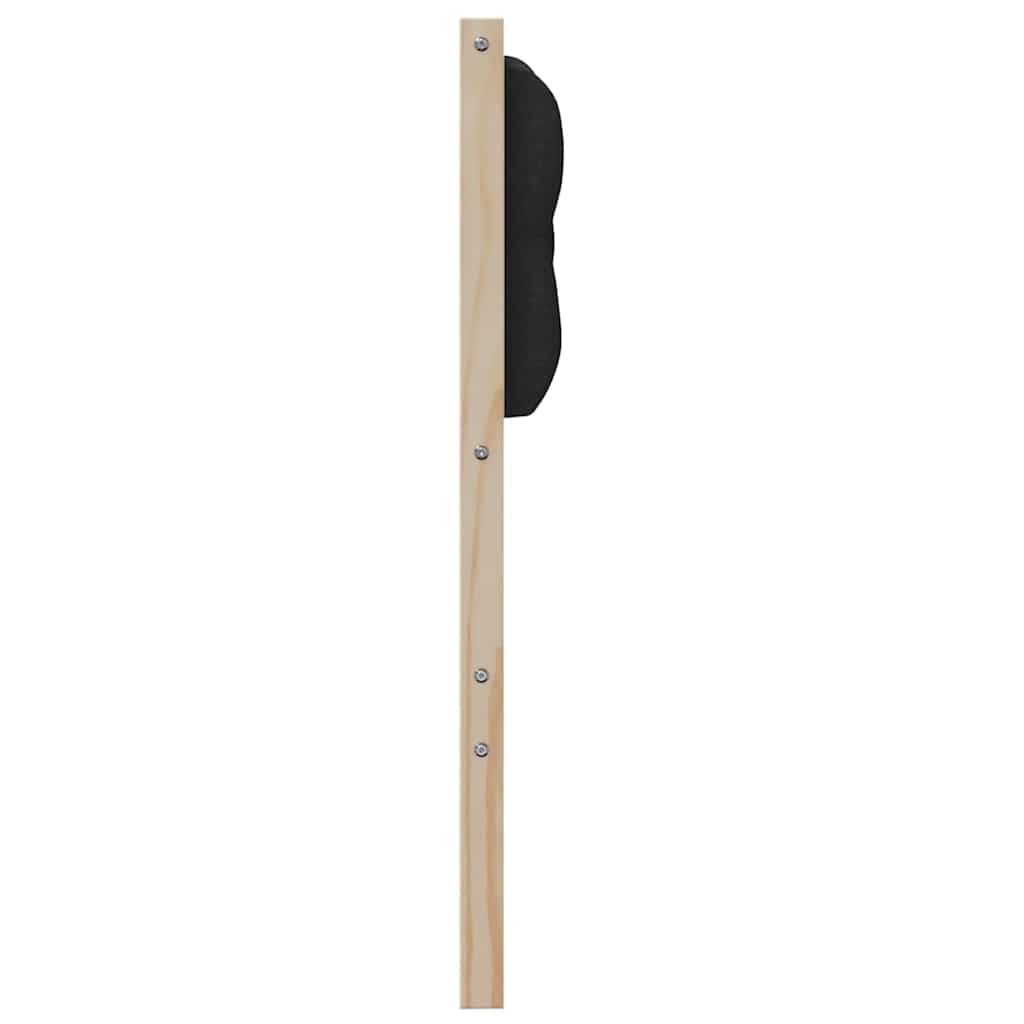 Testiera Altro Marrone e nero 90 cm Legno di pino massello