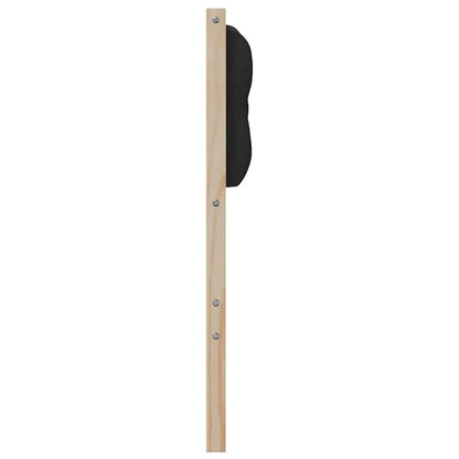 Testiera Altro Marrone e nero 90 cm Legno di pino massello