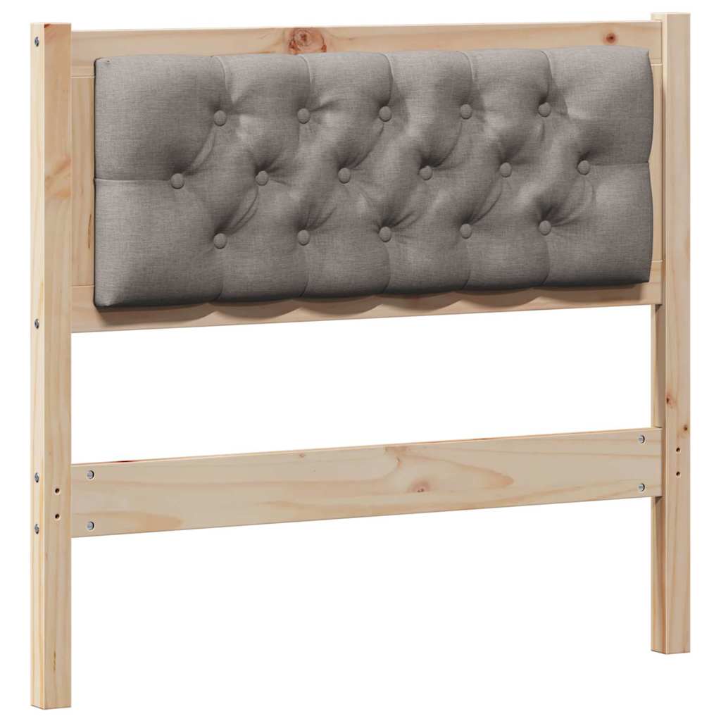 Testiera Altro Marrone e taupe 90 cm Legno di pino massello