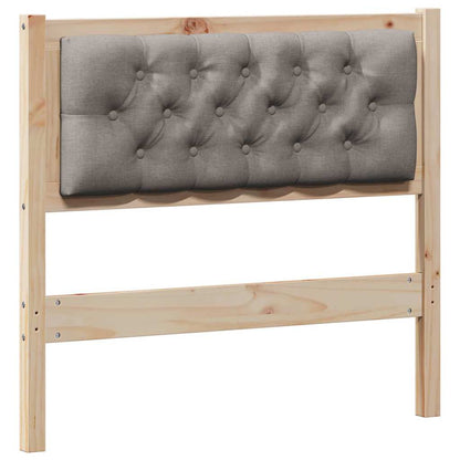 Testiera Altro Marrone e taupe 90 cm Legno di pino massello