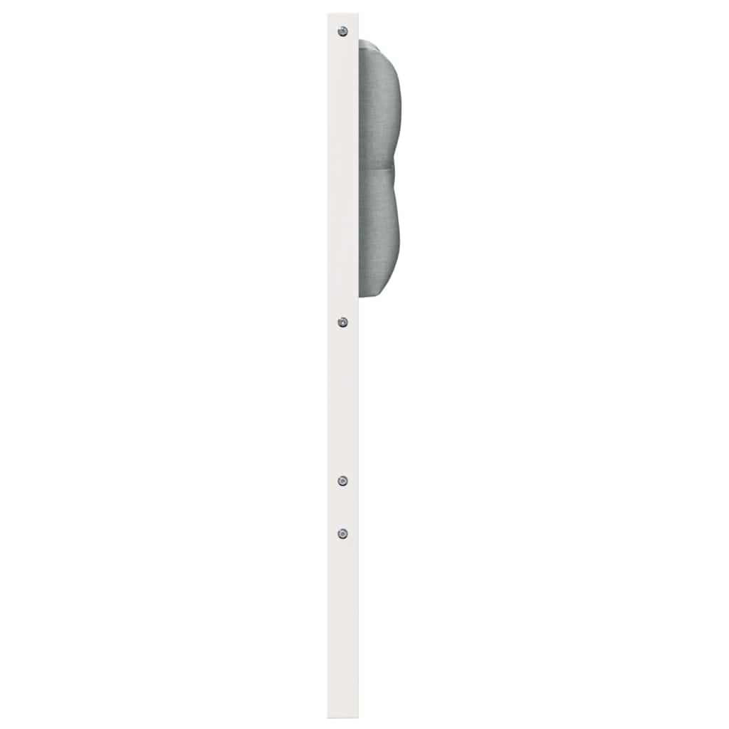 Testiera Bianco e grigio chiaro 90 cm Legno di pino massello