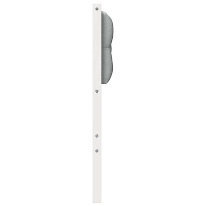 Testiera Bianco e grigio chiaro 90 cm Legno di pino massello