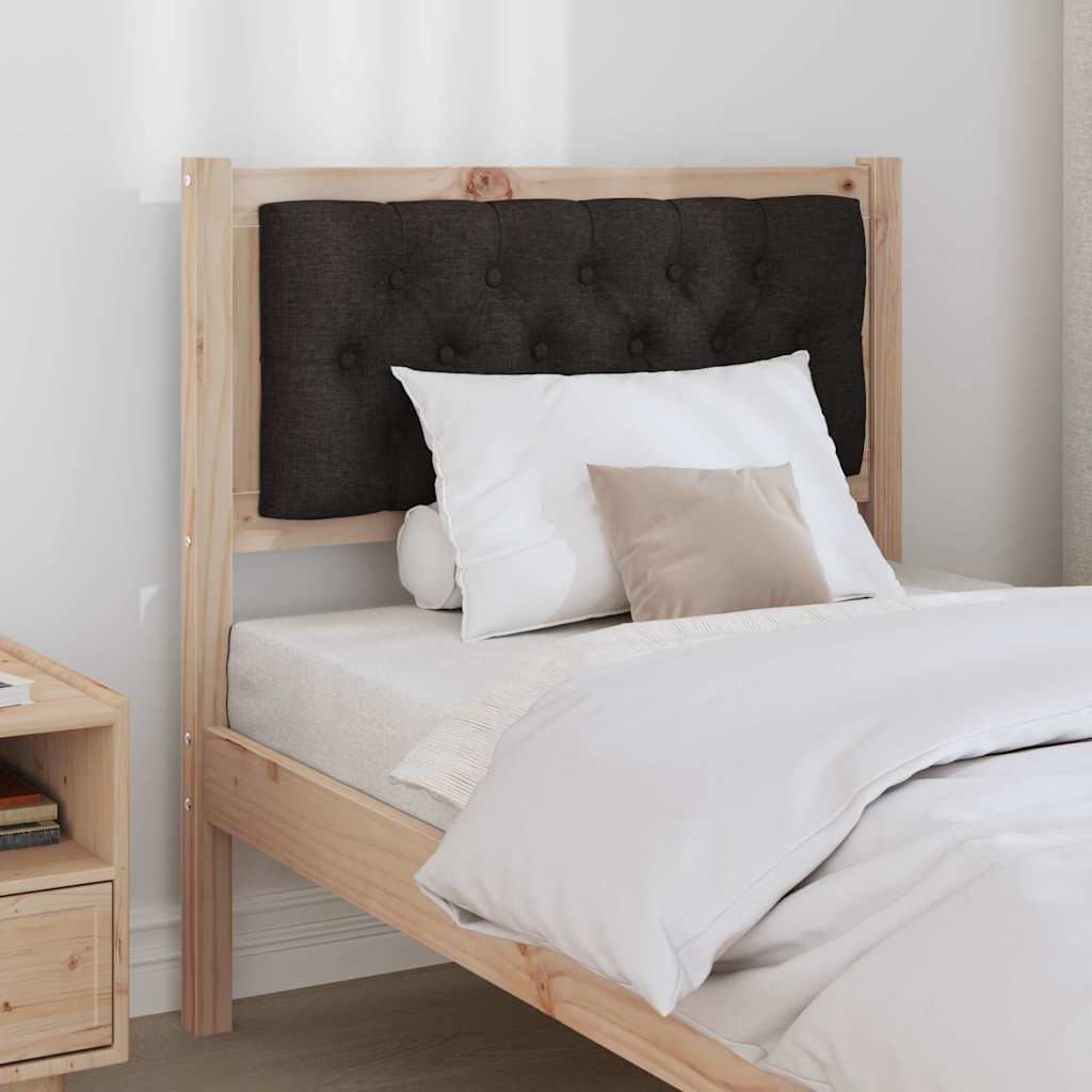 Testiera Altro Marrone e nero 80 cm Legno di pino massello