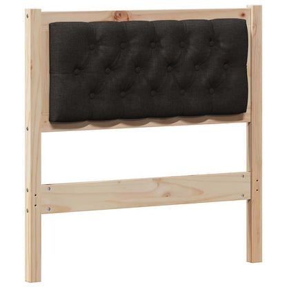 Testiera Altro Marrone e nero 80 cm Legno di pino massello