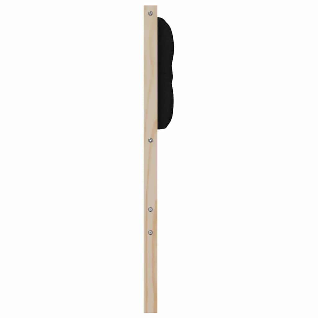 Testiera Altro Marrone e nero 80 cm Legno di pino massello