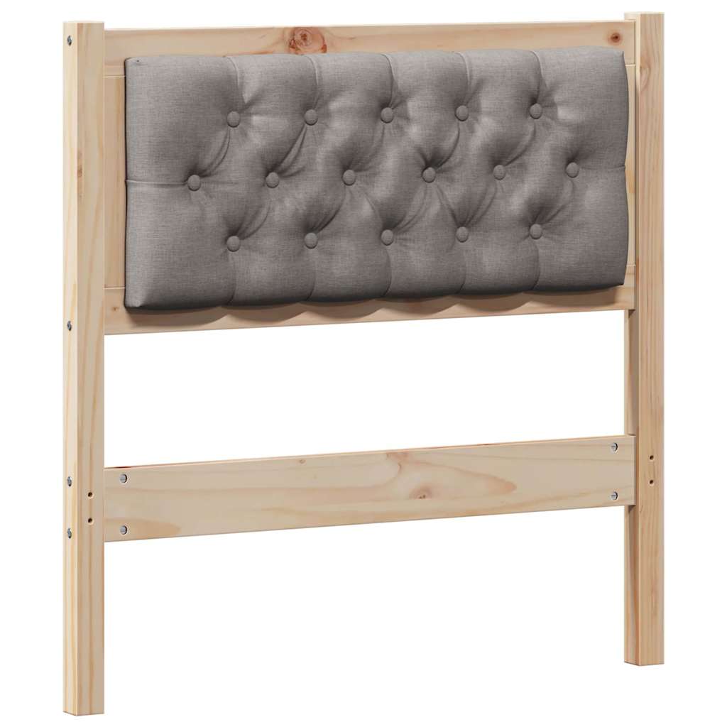 Testiera Altro Marrone e taupe 75 cm Legno di pino massello