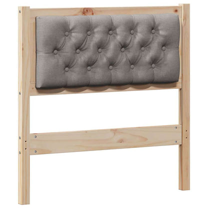 Testiera Altro Marrone e taupe 75 cm Legno di pino massello