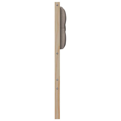 Testiera Altro Marrone e taupe 75 cm Legno di pino massello