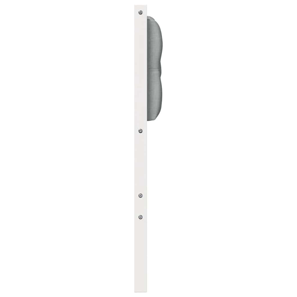 Testiera Bianco e grigio chiaro 75 cm Legno di pino massello