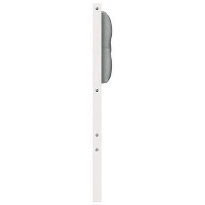 Testiera Bianco e grigio chiaro 75 cm Legno di pino massello