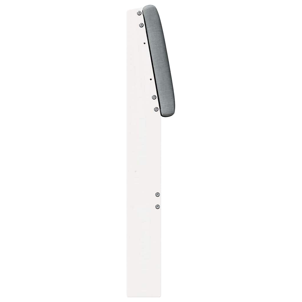 Testiera imbottita Grigio chiaro 135 cm Pino massello