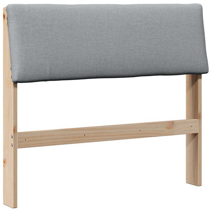Testiera imbottita Grigio chiaro 90 cm Pino massello