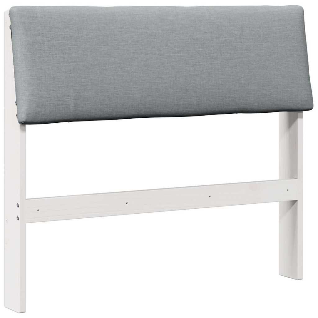 Testiera imbottita Grigio chiaro 90 cm Pino massello