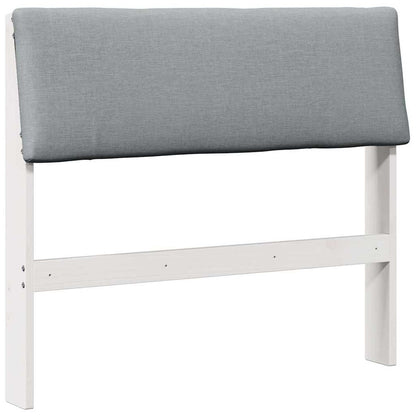 Testiera imbottita Grigio chiaro 90 cm Pino massello