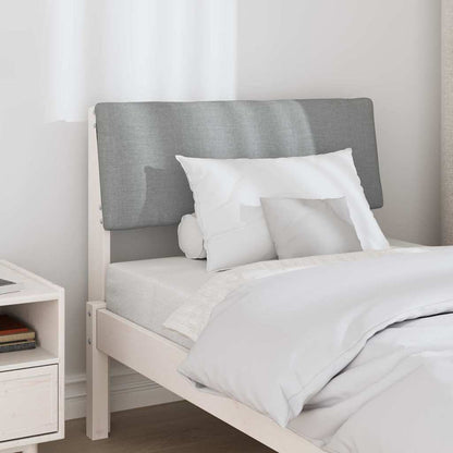 Testiera imbottita Grigio chiaro 80 cm Pino massello