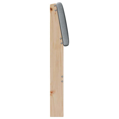 Testiera imbottita Grigio chiaro 75 cm Pino massello
