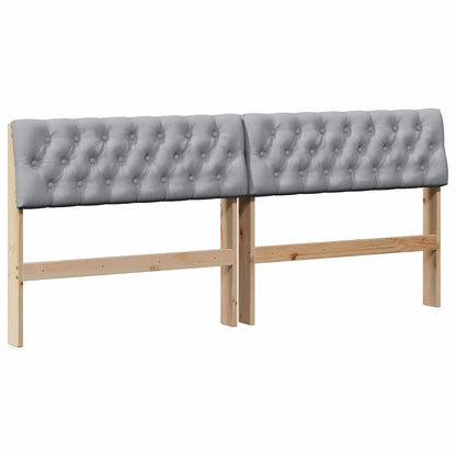 Testiera imbottita Grigio chiaro 180 cm Pino massello