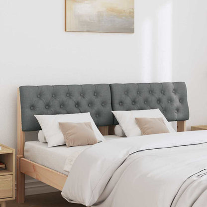 Testiera imbottita Grigio scuro 150 cm Pino massello