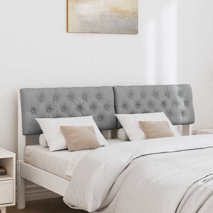 Testiera imbottita Grigio chiaro 150 cm Pino massello