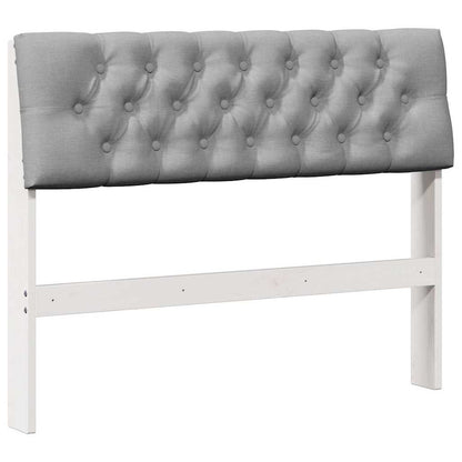 Testiera imbottita Grigio chiaro 100 cm Pino massello