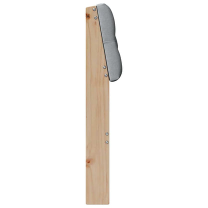 Testiera imbottita Grigio chiaro 90 cm Pino massello