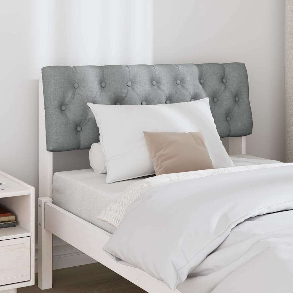 Testiera imbottita Grigio chiaro 90 cm Pino massello