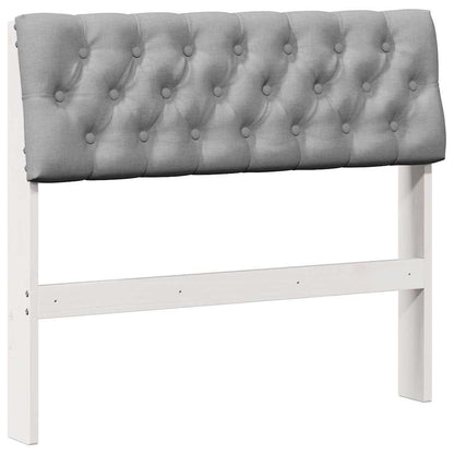 Testiera imbottita Grigio chiaro 90 cm Pino massello