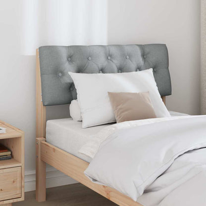 Testiera imbottita Grigio chiaro 80 cm Pino massello