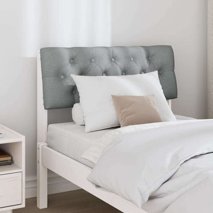 Testiera imbottita Grigio chiaro 75 cm Pino massello