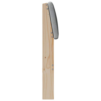 Testiera imbottita Grigio chiaro 200 cm Pino massello