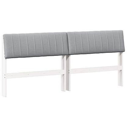 Testiera imbottita Grigio chiaro 180 cm Pino massello